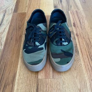Saint Laurent Venice Camo Canvas Sneakers
